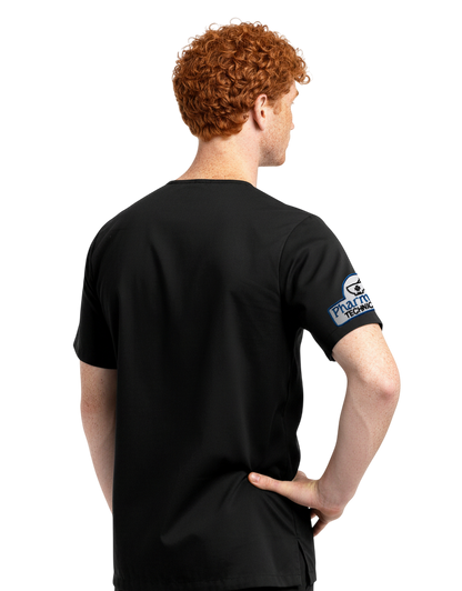 Asher Black Unisex Scrub Top - Student