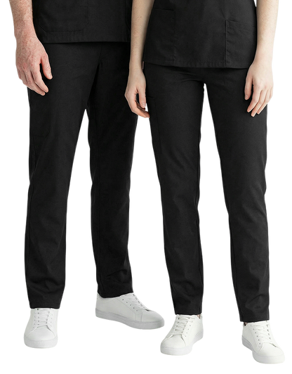 Asher Black Unisex Scrub Pants - Student