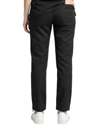 Asher Black Unisex Scrub Pants - Student